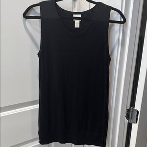 Chico’s Black Sleeveless Sweater Top